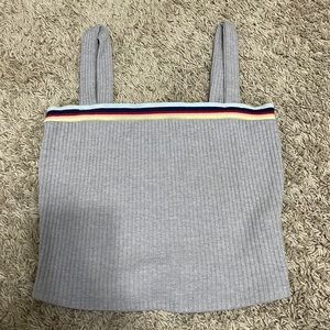 Forever21 square-neck cropped tank top